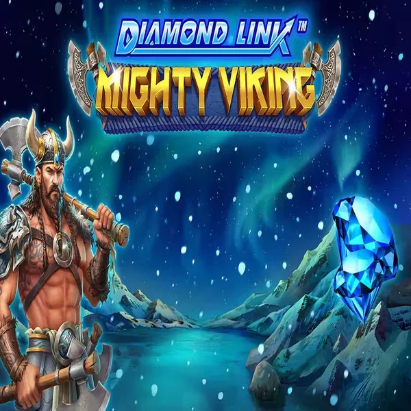 Diamond Link Mighty Viking slot logo by Greentube at Betista Casino