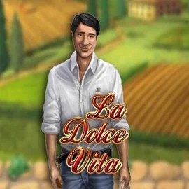 La Dolce Vita slot logo by Gamomat at Betista Casino