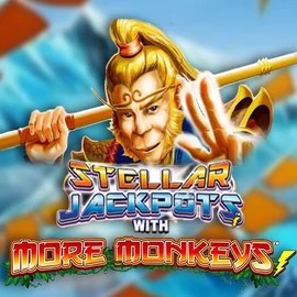 Stellar Jackpots with More Monkeys slot visual from Lightning Box Game available on betistaa.ch